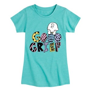 Girls' - Peanuts - Good Grief Charlie Brown Fitted Short Sleeve Graphic T-Shirt - 1 of 4