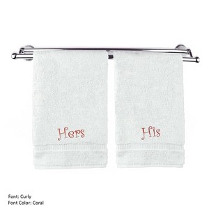 BC BARE COTTON Luxury Hotel & Spa Hers and His Towel Set Wedding Engagement - 1 of 1