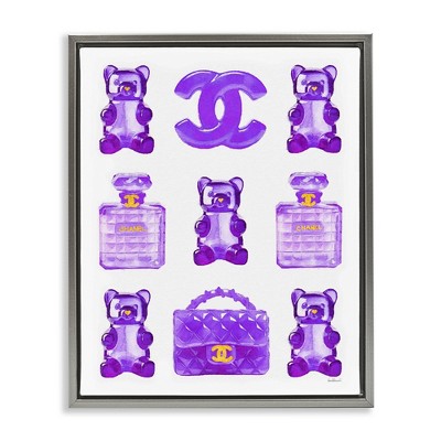 Stupell Industries Purple Glam Gummy Candy, 17" x 21"
