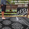 EcoSummer 108 × 216 in Waterproof Outdoor Rug, Geometric Print Washable Patio Carpet, Foldable for Deck Balcony Camping - 3 of 4