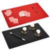 Okuna Outpost 2 Pack Playmat, Card Game Mat for MTG, TCG, Board Games, and Table Magic (Black/Red, 24x14 in) - 4 of 4