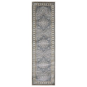 Oriental Weavers Ellington ELL02 Blue/ Grey Indoor Area Rug - 2'3" x 7'6" - 1 of 4