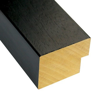 Tribeca Full Length Black Wood Bathroom Vanity Mirror