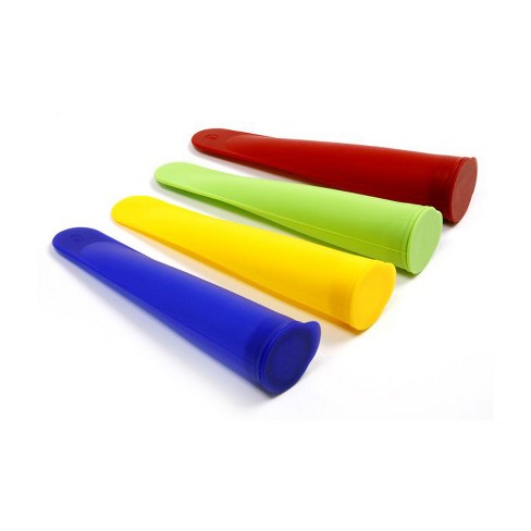 Stampi Per Ghiaccioli In Silicone Colorati – 6 Pezzi, Senza BPA, Con Manico, Per Succhi, Yogurt E Frutta Fresca