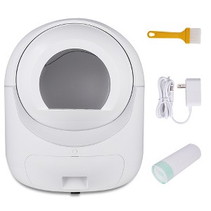 ELJGET Smart Cat Litter Box, Automatic Scooping and Odor Removal, App Control, Support 5G&2.4G WiFi for Multiple Cats - 1 of 4