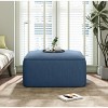 Lyngins Corduroy Square Benches,Modern Upholstered Ottoman Bench for Living Room,Bedroom - 2 of 4