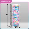 Sorbus Narrow 6 Drawers Nightstand with Steel Frame, Wood Top, Easy Pull Fabric Bins for Home, Bedroom, Office & Dorm - 4 of 4