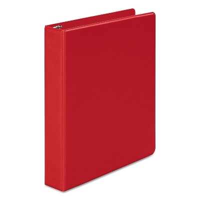 Wilson Jones 368 Basic Round Ring Binder 1 1/2" Cap Red 36834NR