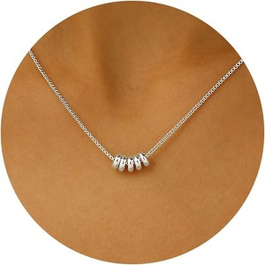 Gold Symbol Necklace for Women, 14K Gold Plated Infinity Star Evil Eye & Cross - 1 of 4