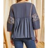 Women's Young Contemporary Emb Top - Savanna Jane - 4 of 4