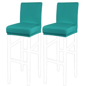 PiccoCasa Bar Pub Counter Height Side Stretch Chair Covers with Elastic Band - 1 of 4