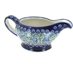 Blue Rose Polish Pottery 1258 Zaklady Gravy Boat - 1 of 1