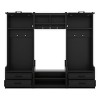 4-In-1 Detachable Particle Board Hall Tree Entryway With Bench,Coat Rack With 7 Hooks And Shoe Storage,For Hallways,Living Room-Cuddlewood - 3 of 4