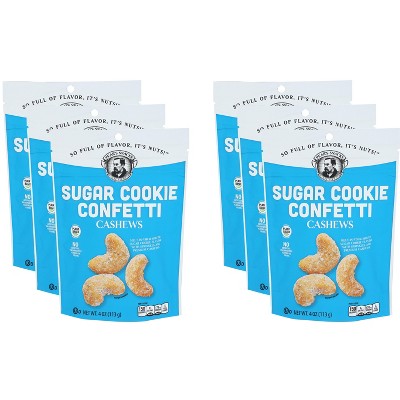 Pears Snacks Cashew Sugar Cookie Confetti - Pack of 6 - 4 oz