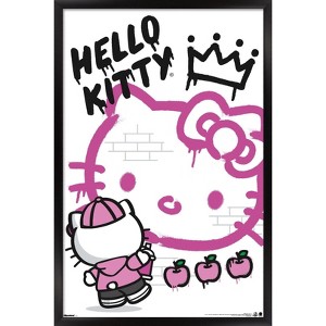 Trends International Hello Kitty: 2016 Graffiti - Street Art Crown Framed Wall Poster Prints - 1 of 4