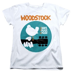 Women's Woodstock Bird In A Circle T-Shirt - 1 of 4