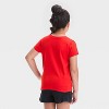 Girls' Short Sleeve Valentine's Day 'Hugging Hearts' Graphic T-Shirt - Cat & Jack™ Red - 3 of 4