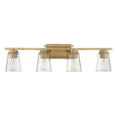 Savoy House Calhoun 4 - Light Vanity in  Warm Brass