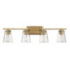 Savoy House Calhoun 4 - Light Vanity in  Warm Brass - 2 of 4