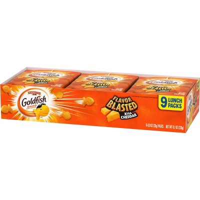 Goldfish Flavor Blasted Xtra Cheddar Crackers Multipack Tray - 8.1oz - Pepperidge Farm