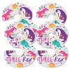 Big Dot of Happiness 3rd Birthday Roar Dinosaur Girl - Three Shaped Decorations DIY Three Rex Dino Third Birthday Party Essentials - Set of 20 - 2 of 4