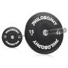 Philosophy Gym Set of 2 Olympic 2-Inch Rubber Bumper Plates Black - 4 of 4