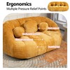 MOONMISS Chenille Bean Bag Chair Lazy Chair Durable Comfort Lounger High Back Bean Bag Chair Couch - 3 of 4