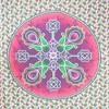 HomeRoots 88" X 84" Green Pink And White Floral Cotton Hanging Tapestry - 4 of 4