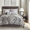 PAGED Comforter Set 7 Piece Cotton Printed Bedding Comforter Sets Transitional Bedding Set with Decorative Pillows, Bed Skirt - 3 of 4