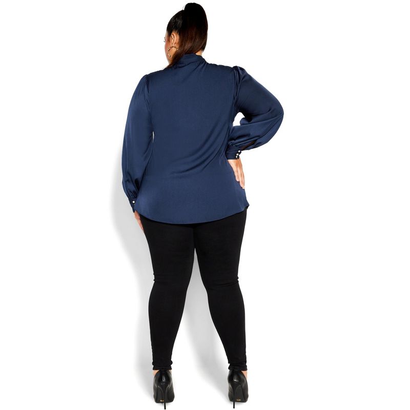 Women's Plus Size In Awe Top - navy | CITY CHIC, 3 of 6