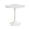 Round Tulip Dining Table for 2-4, MDF Top with Pedestal Base, Mid-Century Style for Home/Office - 2 of 4