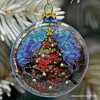 Wonderful Santa Claus Stained Glass Christmas Ornament, Holiday Tree Portrait Decor| OrnamentallyYou - 3 of 4