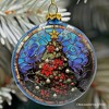 Wonderful Santa Claus Stained Glass Christmas Ornament, Holiday Tree Portrait Decor| OrnamentallyYou - image 3 of 4