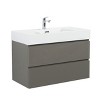 NicBex Floating Bathroom Vanity with Sink,Bathroom Sink Vanity with 2 Drawers,35.8 inch Bathroom Sink Cabinet without Drain and Faucet,Pre-assembled - 2 of 4