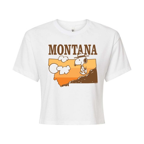 Women's - Peanuts -  Cropped Graphic T-Shirt - image 1 of 4