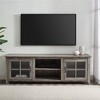 Tasi Glass Door Console TV Stand for TVs up to 80" - Saracina Home - 4 of 4