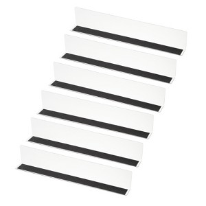 Unique Bargains Acrylic Magnetic L-Shaped Bedroom Kitchen Office Shelf Dividers - 1 of 4