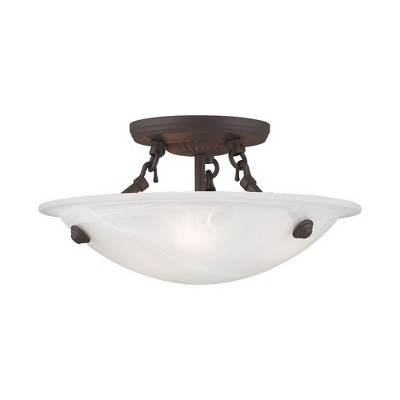 Livex Lighting Oasis 3 - Light Flush Mount in  Bronze