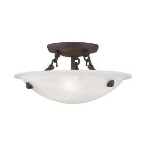 Livex Lighting Oasis 3 - Light Flush Mount in  Bronze - 1 of 1