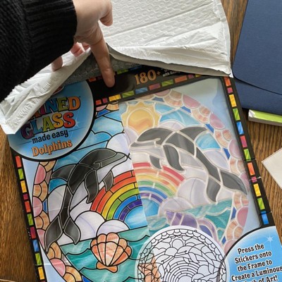 Melissa & Doug Stained Glass Made Easy Activity Kit: Mermaids - 140+  Stickers - Kids Sticker Stained Glass Craft Kit; Mermaid Crafts For Kids  Ages 5+