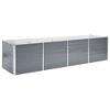 vidaXL Raised Bed Grey Galvanized Steel 94.5x31.5x30.3 in Sturdy - 2 of 4