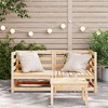 vidaXL Garden Sofa Natural Pine Solid pine wood Standard Modular - 4 of 4