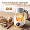 Milk Frother, 8-IN-1 Multi-function Electric frother and steamer 21 oz, 550W Split Stainless Steel Steamer for Coffee, Milk Froth, Chocolate Milk - 4 of 4