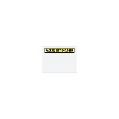 Box Partners "Packing List Enclosed" Envelopes 4 1/2" x 6" Yellow 1000/Case PL441