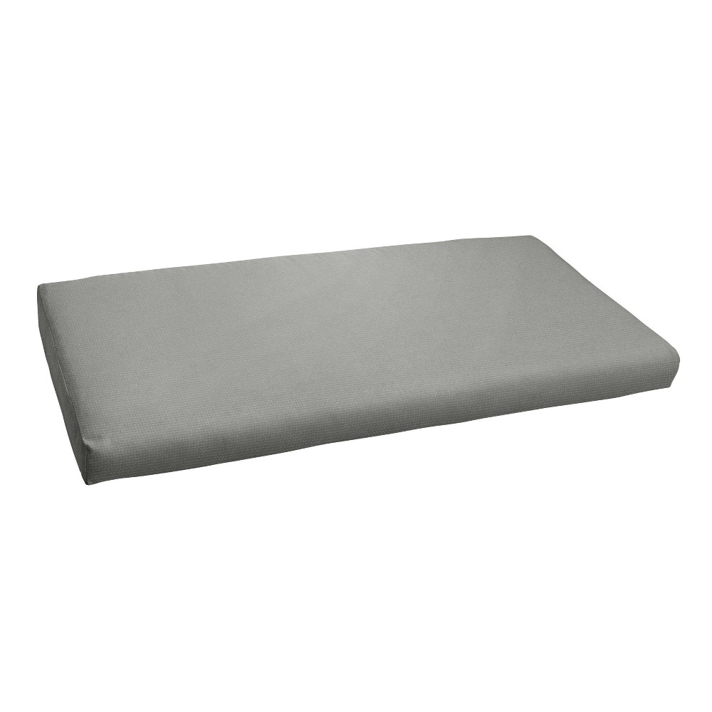 Photos - Pillow 40"x17" Outdura Indoor/Outdoor Bench Cushion Smoke - Sorra Home: UV-Resistant, Zippered