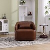 CAVINAS 360 Degree Swivel Chair, Swivel Barrel Chair, Single Sofa Chair, Comfy Round Accent Chair for Living Room, Leisure Arm Chair for Bedroom - 2 of 4