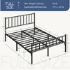 Yaheetech Metal Platform Bed Frame with Spindle Headboard and Footboard - 3 of 4