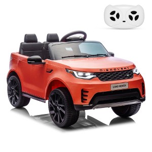 Jojoka 12V Kids Ride On Toys with Remote Control, Dual Drive Battery Powered Electric Car with Music, Lights, Safety Belt for Boys Girls - 1 of 4