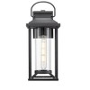 YUHAO Garage Patio Front Door Balcony Anti-Rust Waterproof Outdoor Wall Light Modern  Black(1 PACK) - 4 of 4