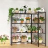 Syemin Utility Storage Shelves 5-Layer Metal Storage Rack, Garage Shelves, Adjustable Height Garage Shelving Storage, Black, 57.87"*13.78"*59" - 4 of 4